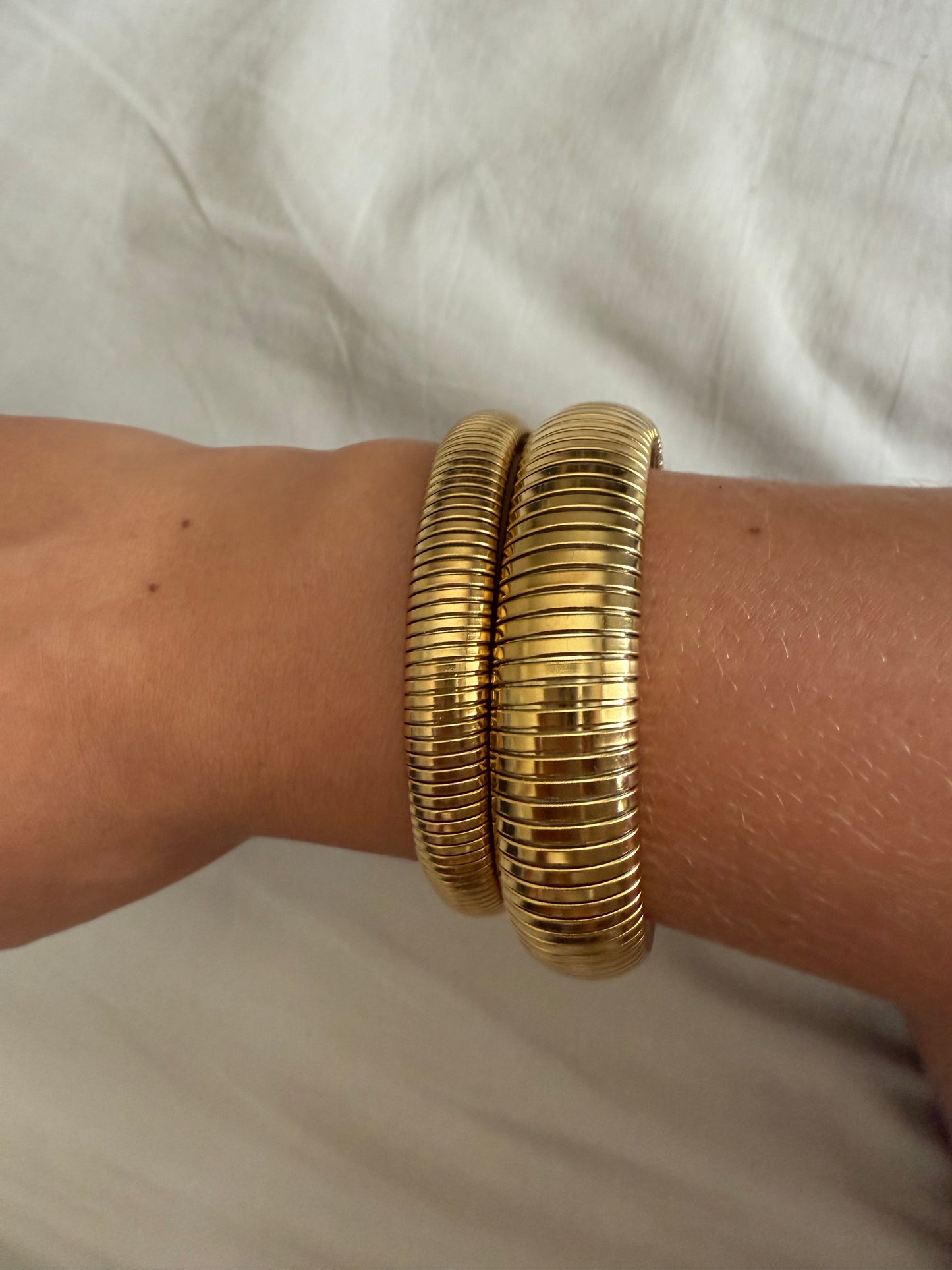 Bracelet manchette or