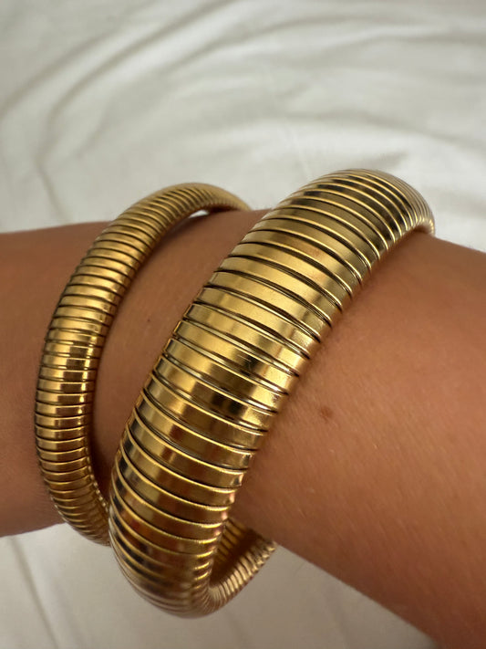 Bracelet manchette or