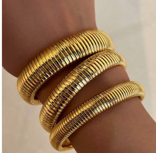 Bracelet manchette or